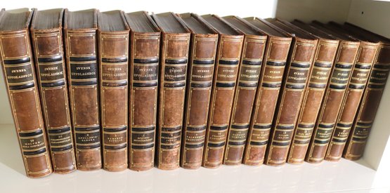 Scenes Uppslagsbok Leather Bound Books Missing Volumes 1&amp14 1934 Includes 15 Volumes As Pictured In Good C