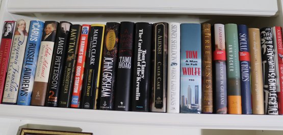 Assorted Novels Authors Include James Patterson, Tom Wolfe, John Grisham, Tom Clancy, Russell Andrews And More