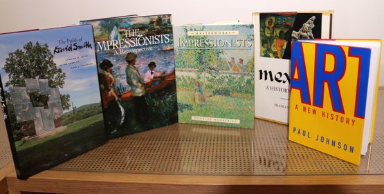 Collection Of Books Titles Include Art A New History By Paul Johnson, Impressionist Douglas Mannering