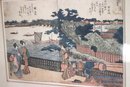 Antique Japanese Woodblock Prints In A Gilded Style Frame, Battle Scene Print, Traditional Scene