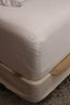 Full Size Ultra Suede Headboard With Nail Head Accents Along The Trim, Includes A Quality Foam Padded Mattress