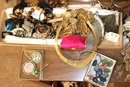 HUGE Mystery Collection Of Vintage Jewelry Includes Assorted Treasures As Pictured