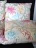 Stitched Pillow Cases With Bright Floral Patterns