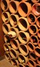 Terracotta Clay Wall Flue Liners Great For Wine Storage & Display, The Contents Are Not Included