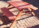 Kids Size Redwood Picnic Table/Bench