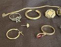 14K YG And White Gold Mixed Jewelry Lot.