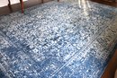 Contemporary Safavieh Blue Heriz Style Area Rug / Carpet