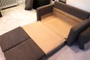 Pottery Barn Childrens Loveseat That Extends To Become A Bed/opens