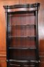 Dark Wood Bookcase Cabinet With Empire Style Details