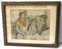Reproduction Degas Print, Very Fine Print That Looks Like A Pastel