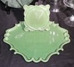 Home Decor Includes Marble Cheese Board, Large Glass Urn, Pastry Stand & Platter By Antheor