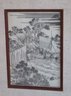 2 Vintage Asian Style Prints In Matted Frames & Wiseman