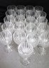 Collection Of 21 White Wine Glasses