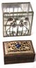 Vintage Chinese Calligraphy Set With Case & Collection Of Miniature Trinket Boxes