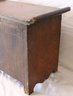 Vintage Asian Style Wood Storage Box With Ornate Hardware Throughout