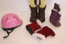 18-Inch Battat Doll With American Girl Doll Helmet & Boot Accessories