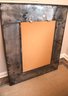 Stylish Tin Metal Wall Mirror From Crate & Barrel