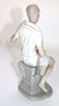 Vintage Lladro Porcelain Figurine Of A Male Tennis Player