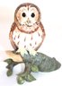Owl Miniatures Includes Barred Owl Majestic Owls Of The Night By Mauri, White Bird Classic Figure.