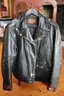 Vintage Simon Made Leather Jacket/ Harley Davidson - Size Small
