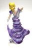 Royal Worcester Figurine Top Of The Hill & Hand Painted Figurine In Ruffled Purple Dress