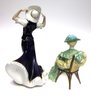 Two Vintage Porcelain Figurines Royal Dux & Royal Doulton