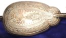 Gorgeous Antique Set Of Engraved Silver Serving Pieces In Leather Box