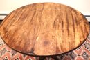 Vintage Wood Tilt Top With A Rich Wood Grain Finish Table