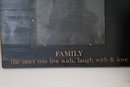 Family Picture Frame For 8x6 Pictures Includes Bird Trinket Figurine