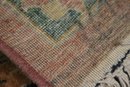 Antique Finely Hand-woven Oriental Rug With Overall Floral Design On Light Salmon  Background,