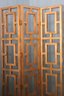 Stylish 3 Panel Oriental Style Wood Screen, Nice Accent Piece For Your Home Decor