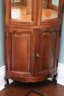 Traditional Petite Sized Corner Curio Cabinet Great For Displaying Your Collectibles!