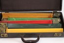 Vintage Bakelite Mah Jong Set With 152 Pieces In Richly Mellowed Colors & Original Box