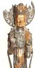 Guanyin Chinese Goddess Of Compassion Statue In Bronzed Metal 15.5 Inches Tall