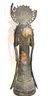 Guanyin Chinese Goddess Of Compassion Statue In Bronzed Metal 15.5 Inches Tall