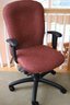 Lamp & Wicker Ergonomic Swiveling Office Chair, Bankers Basket