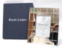 Ralph Lauren Fenimore Pattern Silver Color Frame For 5 X 7 Photo In Original Box