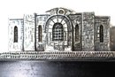 Sterling Silver 925 Stamped Tzedakah Box In The Shape Of A Synagogue