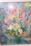 Colorful Vintage Marc Chagall Bouquet De Fleurs Lithograph Framed