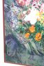 Colorful Vintage Marc Chagall Bouquet De Fleurs Lithograph Framed