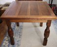 Vintage Oak Wood English Pub Style Refractory Dining Table