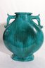 1950s Marcelo Fantoni Signed Chinese Scholar Glazed Ceramic Vase