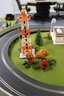 Pro GT 1:32 Scalextric Digital Slot Car Track With 5 Cars And  Lionelville Gas Station 6-24183 And More
