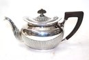 Antique Gorham Sterling Silver Fluted Design 7 Piece Tea Set With Wooden Handles  TW Approx. 138 Ozt