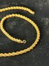 14K YG 19 Inch Rope Chain Necklace
