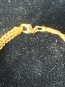 14K YG 7 Inch Braided Link Bracelet Made In Italy