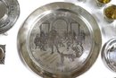 Collection Of Sterling Pieces With Sabbath Plate, American Bicentennial Plate, Serving Fork & More