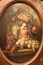 Oversized Giclee Still Life Of Abundant Fruit In Serving Bowls With Magnificent Frame