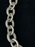 David Yurman Sterling Silver 17 Inch Alternating Heavy Cable Link Necklace