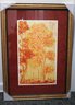Vintage Print Of Autumnal Trees In Shades Of Burnished Gold